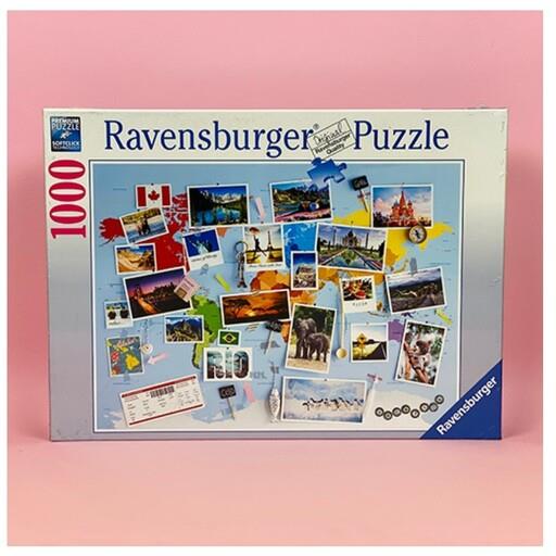 پازل 1000 تکه رونزبرگر طرح World Travel Memories (خاطرات مسافرت جهانی)19643 Ravensburger
